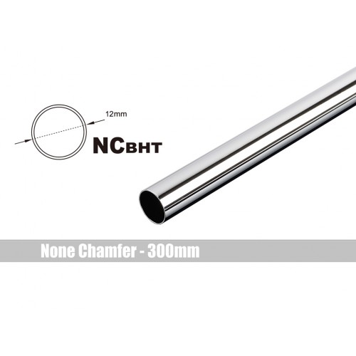 (2 PCS.) Bitspower None Chamfer Brass Hard Tubing OD12MM Shining Silver - Length 300 MM