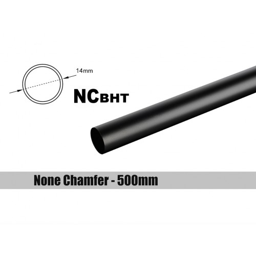 (2 PCS.) Bitspower None Chamfer Brass Hard Tubing OD14MM Carbon Black - Length 500 MM