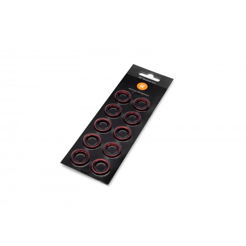 EK-Torque HTC-12 Color Rings Pack - Red (10pcs)