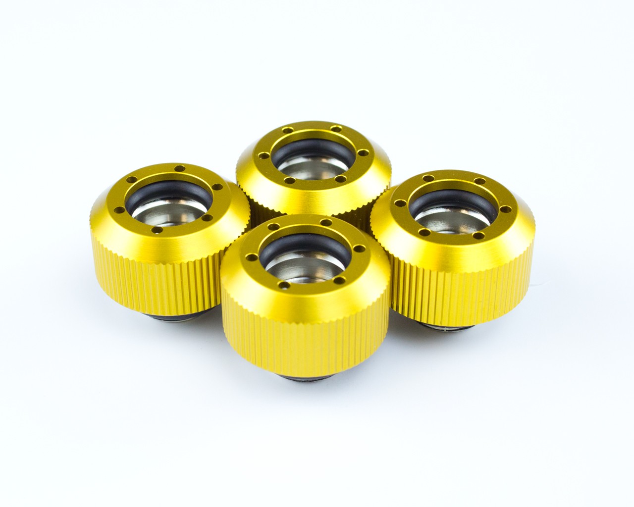 PrimoChill Male to Female G1/4 45 Degree Rotary Elbow Fitting Yellow
