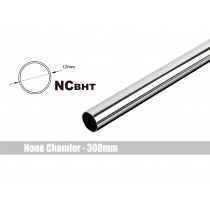 (2 PCS.) Bitspower None Chamfer Brass Hard Tubing OD12MM Shining Silver - Length 300 MM