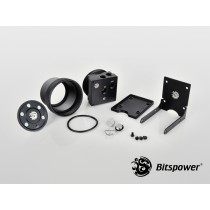 Bitspower D5 MOD Package (Black POM TOP S + MOD Kit V2 Matt Black)