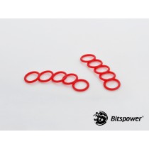 Color O-Ring Set For G1/4" (10PCS) (Deep Red)