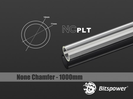 Bitspower None Chamfer PETG Link Tube OD14MM-Length 1000MM  x 4