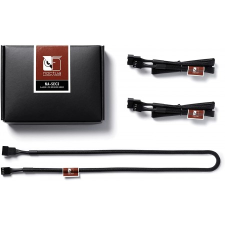 Noctua NA-SEC3, 4-pin Fan Extension Cables (60cm, Black)