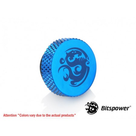 (2 PCS.) Bitspower G1/4" Royal Blue Stop Fitting