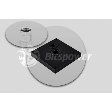 Bitspower Dual/Single D5 TOP Reservoir Adaptor (Black POM)