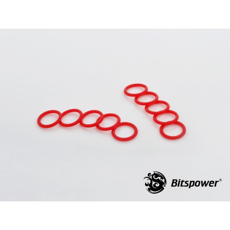 Color O-Ring Set For G1/4" (10PCS) (Deep Red)