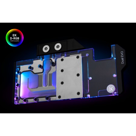 EK-Quantum Vector Dual Evo RTX 20702080 D-RGB - Nickel + Plexi with Black Backplate
